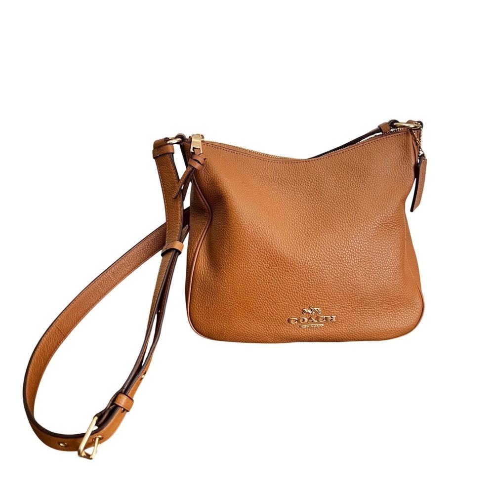 Coach Shay Crossbody Bag Saddle Tan Pebble Leather Gold Hardware C1648 Versatile